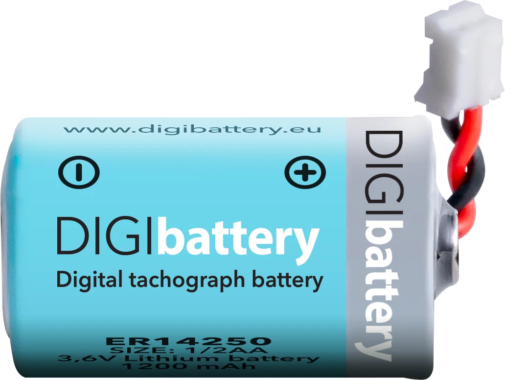 Lithium Batterie DIGIBattery ER14250, 1/2 AA 3.6V für Fahrtenschreiber VDO